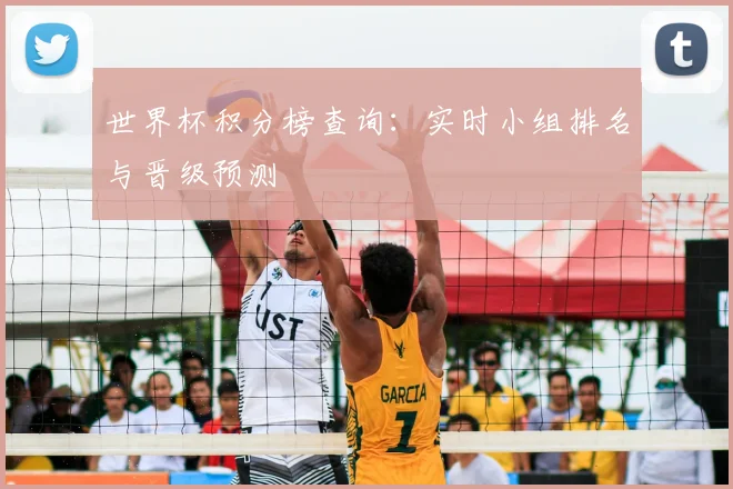 世界杯积分榜查询：实时小组排名与晋级预测